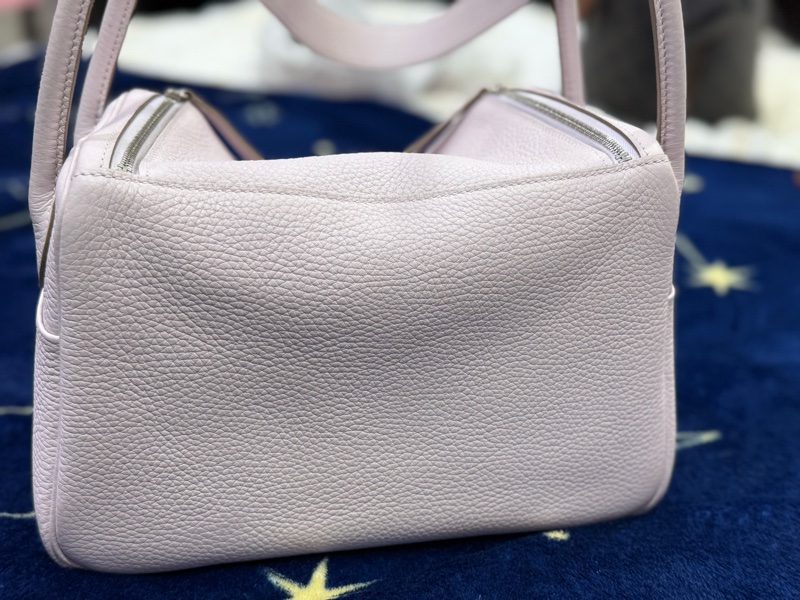 Hermes Lindy26 夢幻紫 銀釦 U刻 TC皮-2