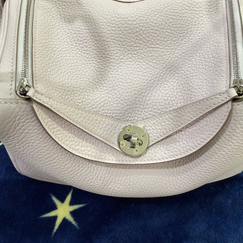 Hermes Lindy26 夢幻紫 銀釦 U刻 TC皮-3