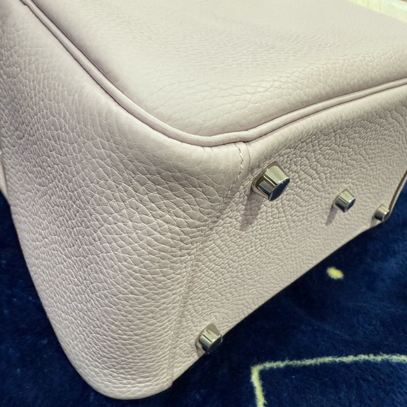 Hermes Lindy26 夢幻紫 銀釦 U刻 TC皮-9