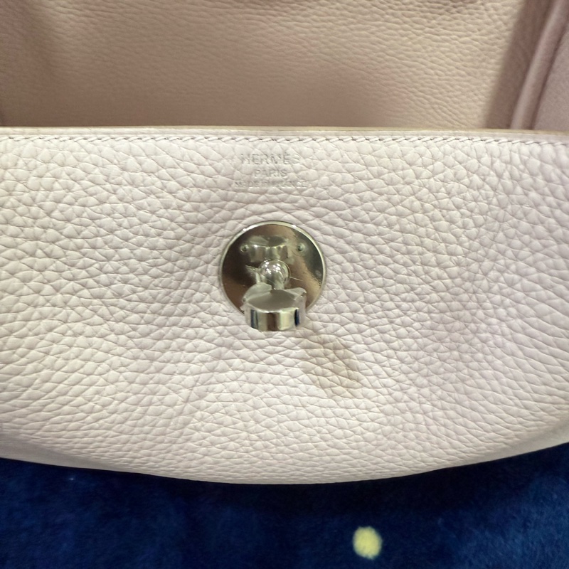 Hermes Lindy26 夢幻紫 銀釦 U刻 TC皮-14