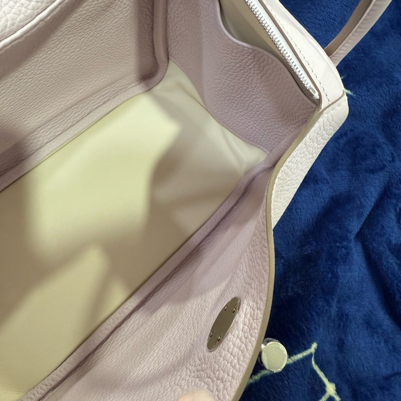 Hermes Lindy26 夢幻紫 銀釦 U刻 TC皮-16