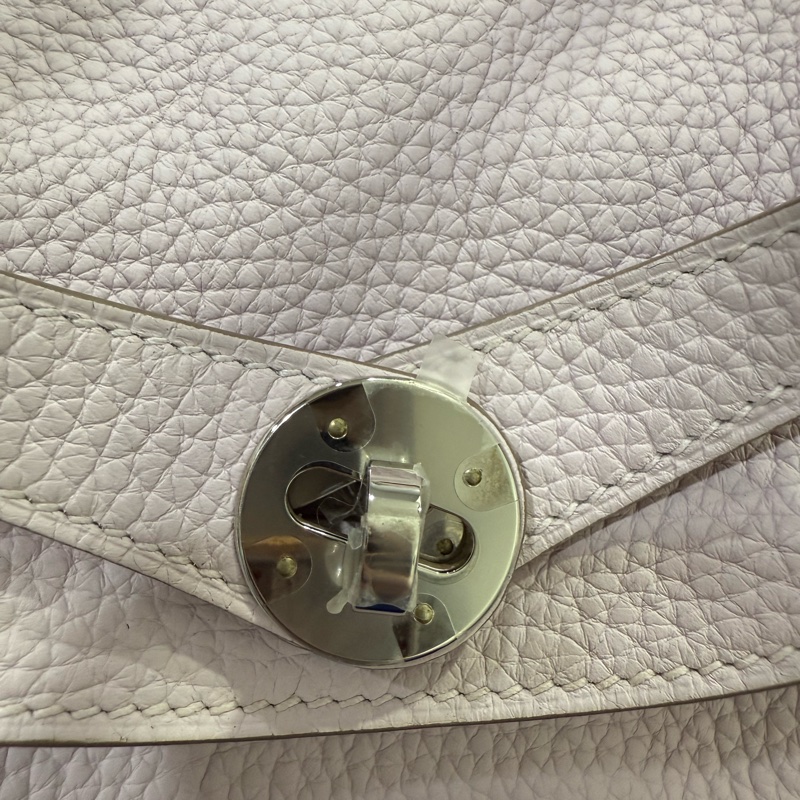 Hermes Lindy26 夢幻紫 銀釦 U刻 TC皮-17