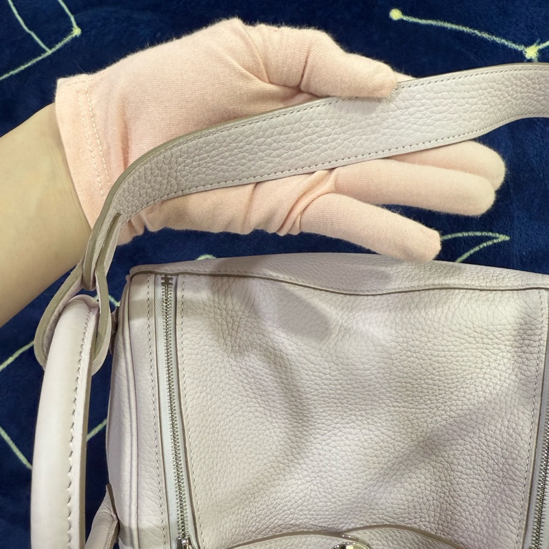 Hermes Lindy26 夢幻紫 銀釦 U刻 TC皮-20