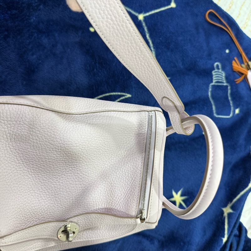 Hermes Lindy26 夢幻紫 銀釦 U刻 TC皮-21