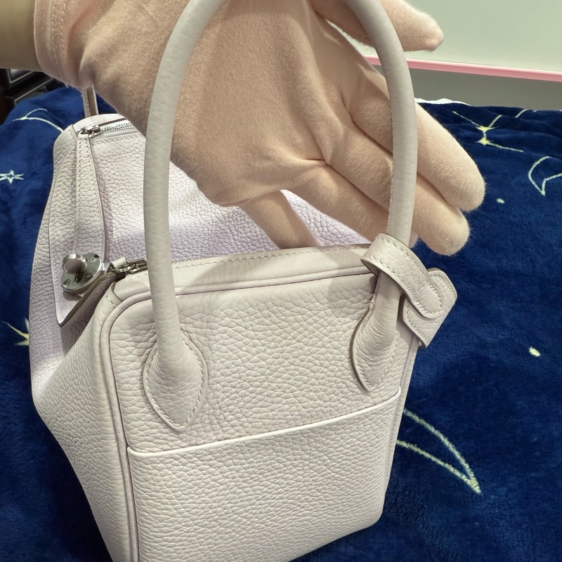 Hermes Lindy26 夢幻紫 銀釦 U刻 TC皮-25