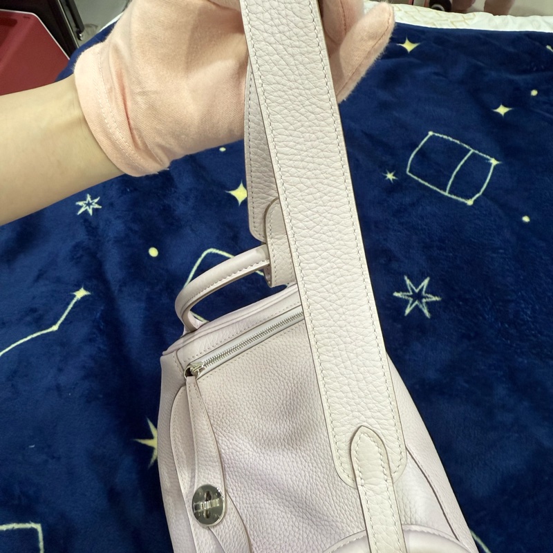 Hermes Lindy26 夢幻紫 銀釦 U刻 TC皮-27