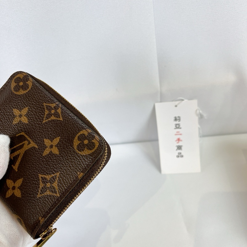 莉亞精品♡LV m60067 老花ㄇ拉雙層零錢包 二手-7