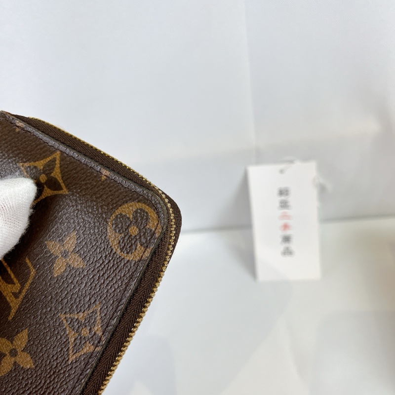 莉亞精品♡LV m60067 老花ㄇ拉雙層零錢包 二手-8