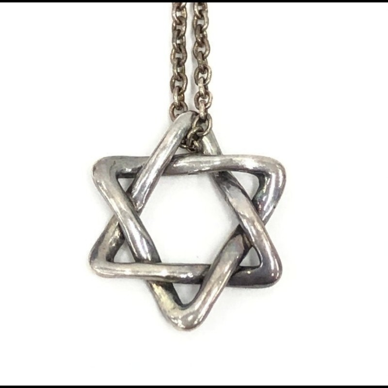 日本帶回蒂芬妮 (Tiffany & Co.) SV925 大衛之星項鍊，總重 1.74 克-6