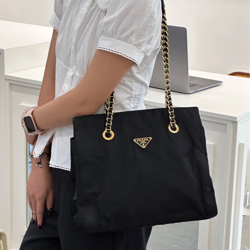 Prada 雙背鏈條包/實用包款/媽媽包-3