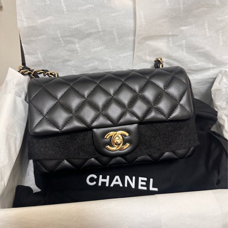 Chanel 香奈兒 cf20 cf mini 大mini 全新閒置 台灣專櫃購證-0