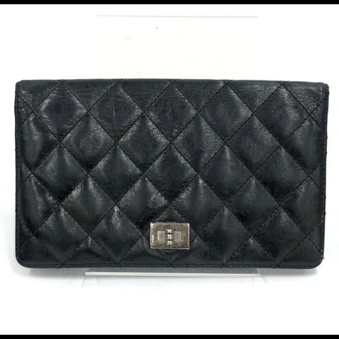 特價出清日本帶回絕版復古香奈兒chanel長版折疊長夾