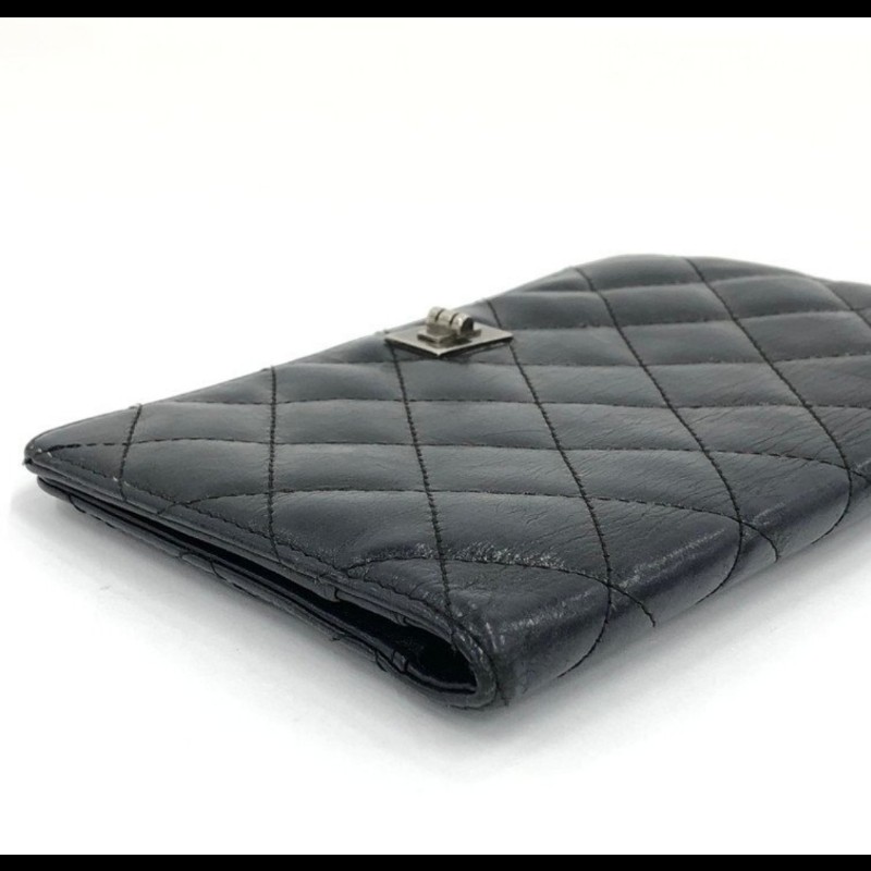 特價出清日本帶回絕版復古香奈兒chanel長版折疊長夾-2