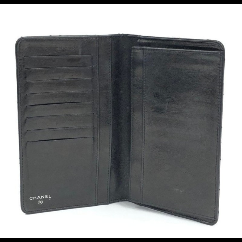 特價出清日本帶回絕版復古香奈兒chanel長版折疊長夾-4