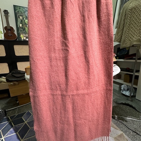 Chloe 寇伊 粉色羊毛圍巾