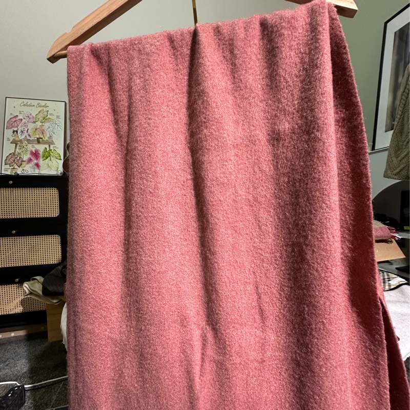 Chloe 寇伊 粉色羊毛圍巾-5