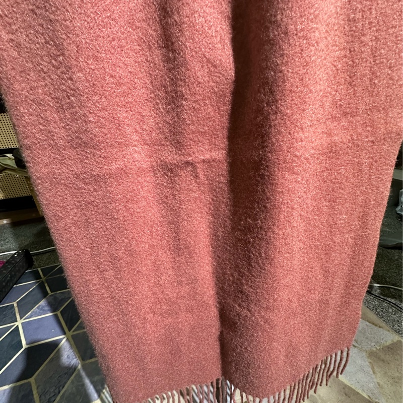 Chloe 寇伊 粉色羊毛圍巾-6