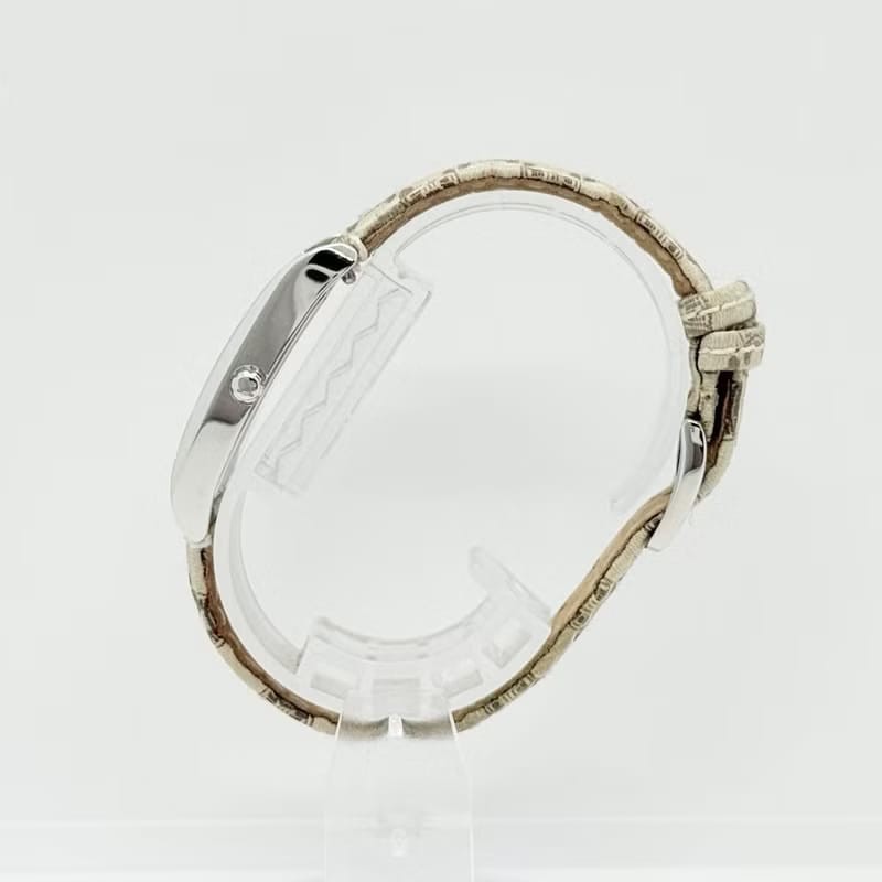 【LA LUNE】稀有 Celine凱旋門老花米白色手錶 古董錶 二手女裝腕錶 中古錶-2