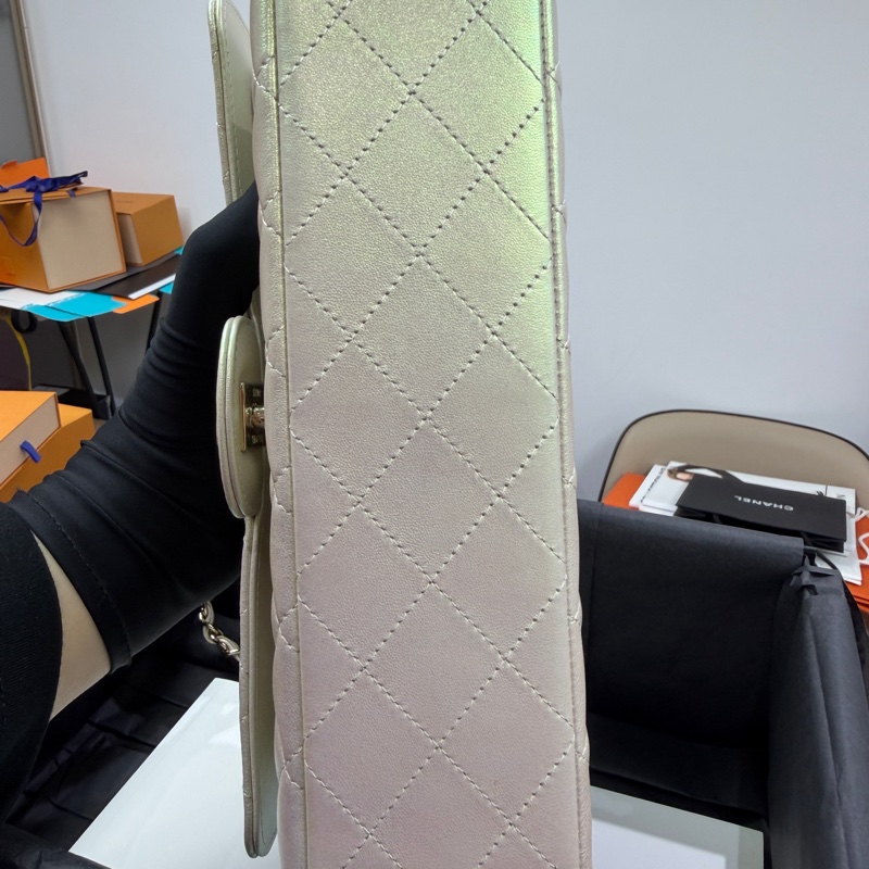 未使用品 Chanel CF25 中號 人魚姫 金扣 30開-4