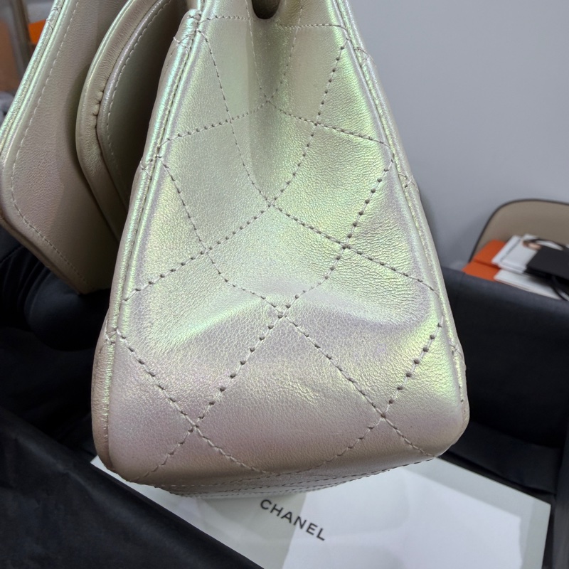 未使用品 Chanel CF25 中號 人魚姫 金扣 30開-5