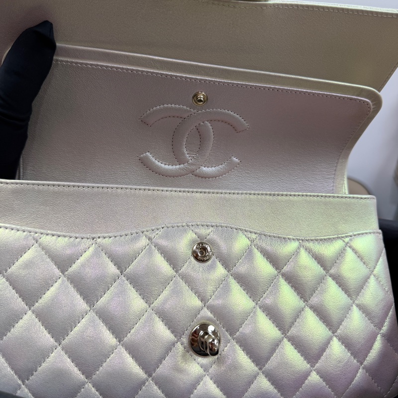 未使用品 Chanel CF25 中號 人魚姫 金扣 30開-7