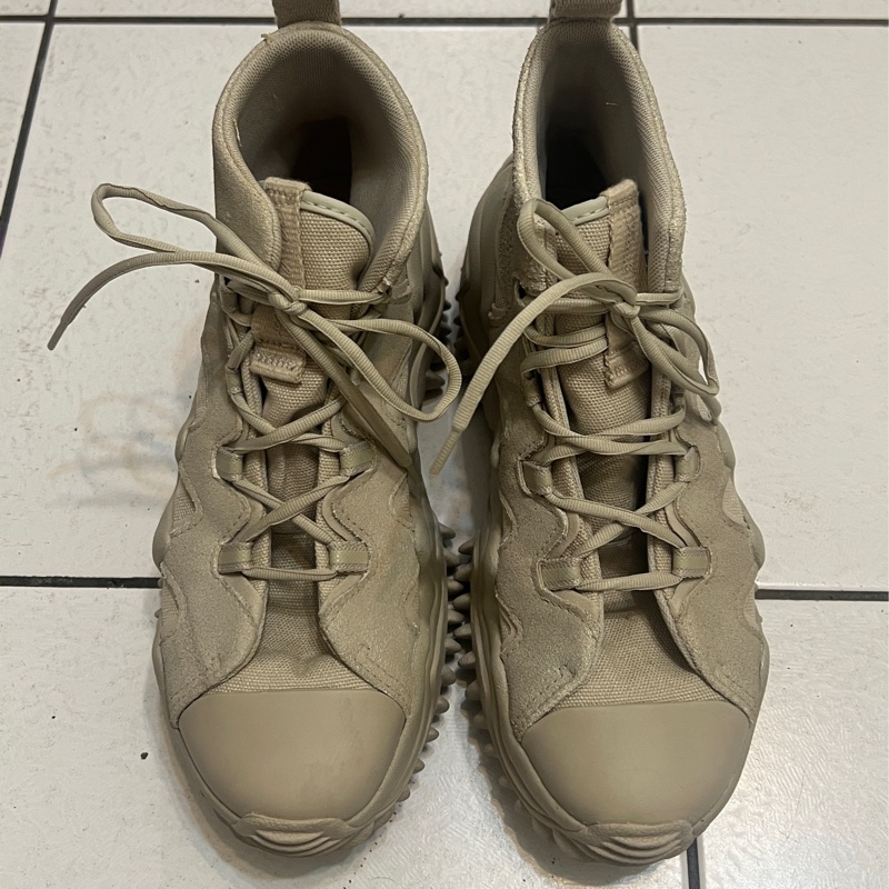 Converse 帆布鞋 Run Star Motion CX 女鞋 UK5.5碼奶茶色 卡其 厚底 增高 麂皮-1