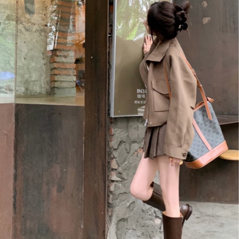 【95新 ✨ 全網最低價!】Celine老花水桶包 中號 男生女生可背-1