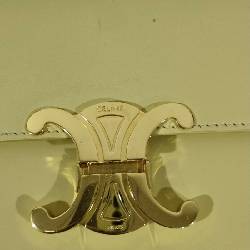 【95新 ✨ 全網最低價!】Celine 凱旋門 腋下包Teen 小雞黃-6