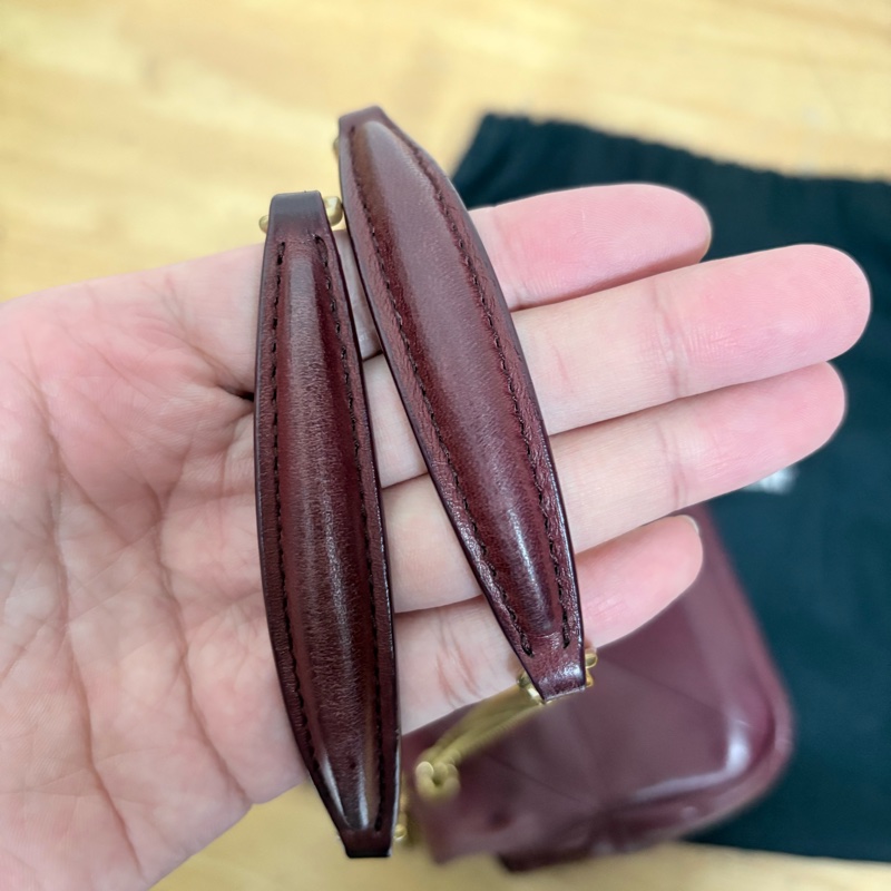 YSL Jamie 19cm 酒紅色 肩背斜背包-20