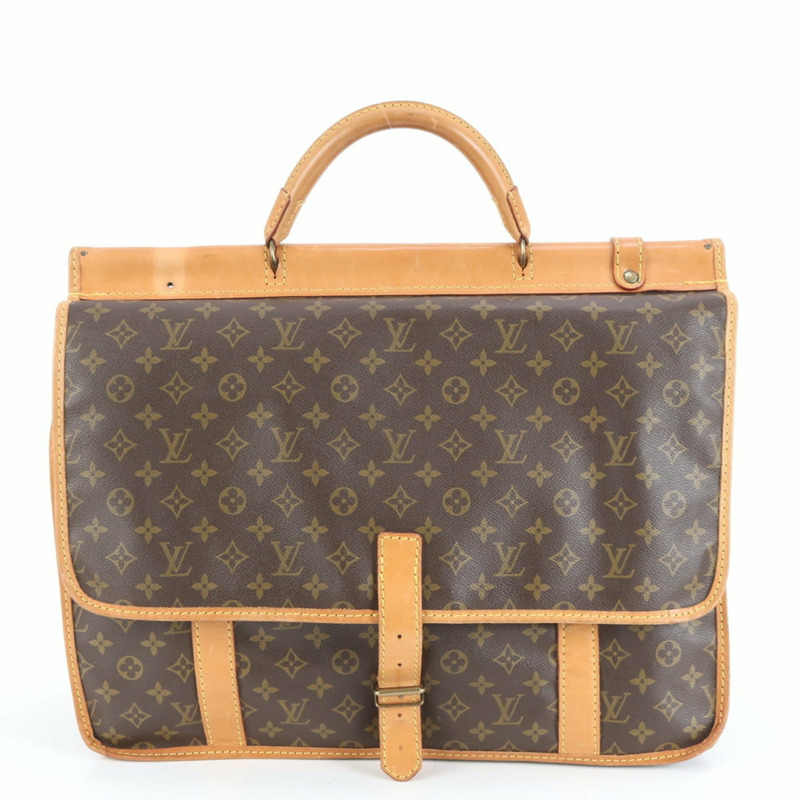 路易威登 Monogram Sac Kleber M58122 男士皮革波士頓包-0