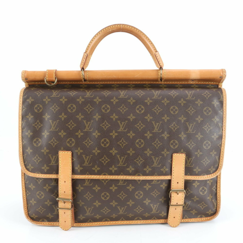 路易威登 Monogram Sac Kleber M58122 男士皮革波士頓包-2