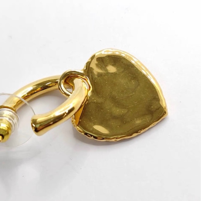 【98新 ✨ 全網最低價！】Chanel香奈兒 24p 金色 熔岩質感 耳環 ab款 帶盒（下單前先詢問庫存❗️）-10