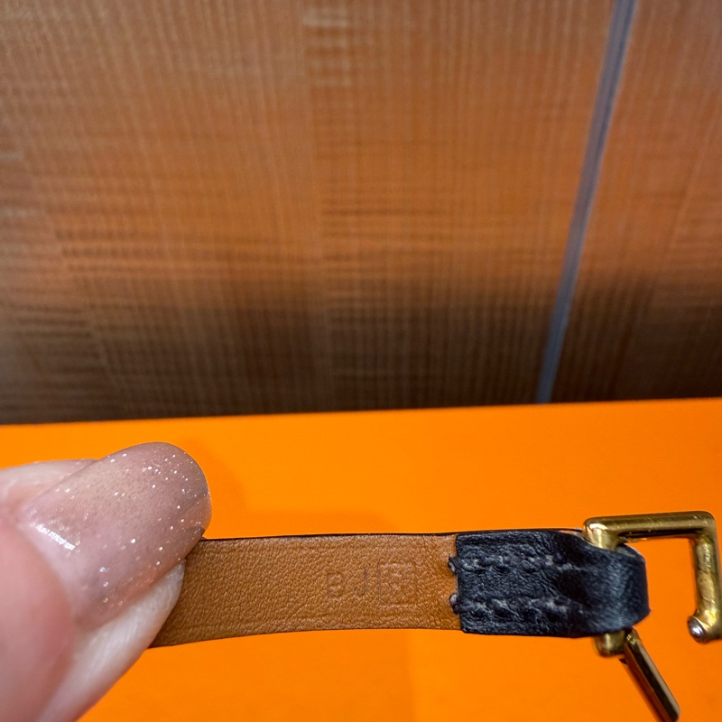 Hermes 98新 閒置 RIVALE MINI手環/金色-8
