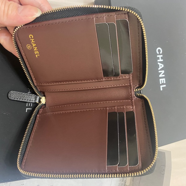 Chanel ㄇ字拉鍊短夾-4