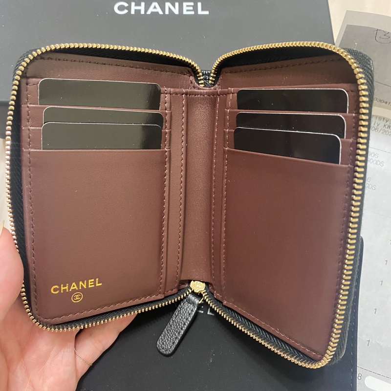 Chanel ㄇ字拉鍊短夾-7