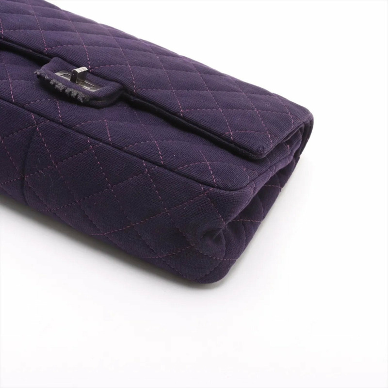 香奈兒 Matelasse 2.55 皮革雙鏈肩背包，女士款，帶有序號封條-2