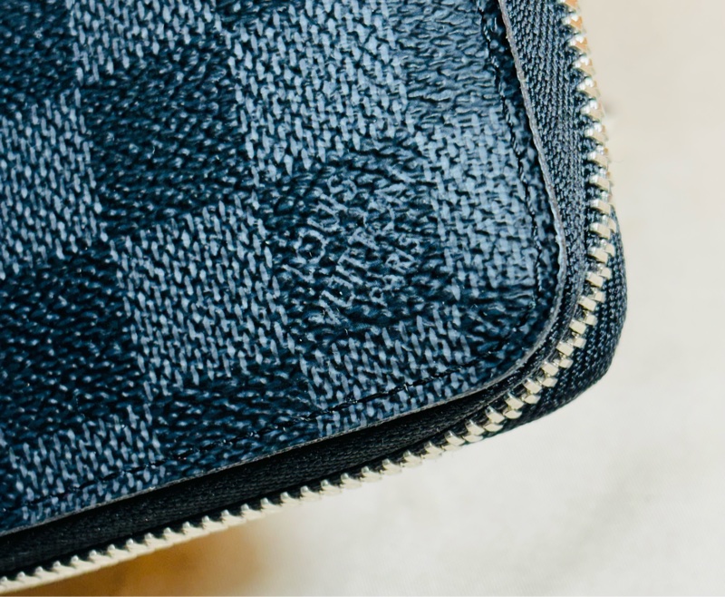 🔥近新美品 LV 路易威登 Louis Vuitton 黑棋盤格拉鏈10卡長夾-7