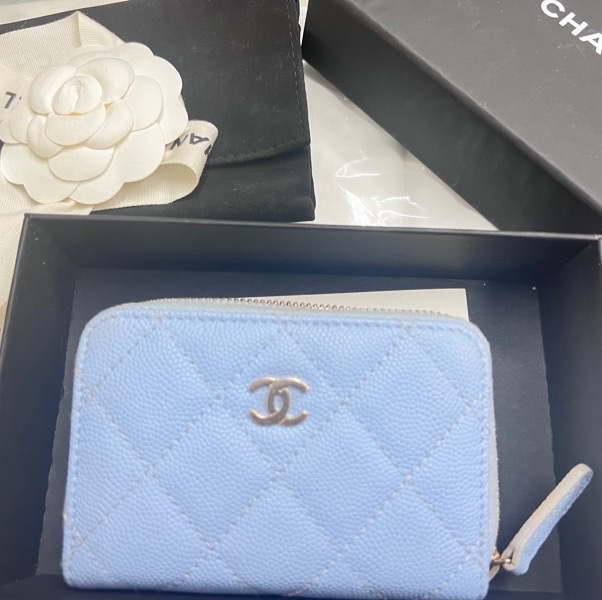 香奈兒 包包藍零錢包-2