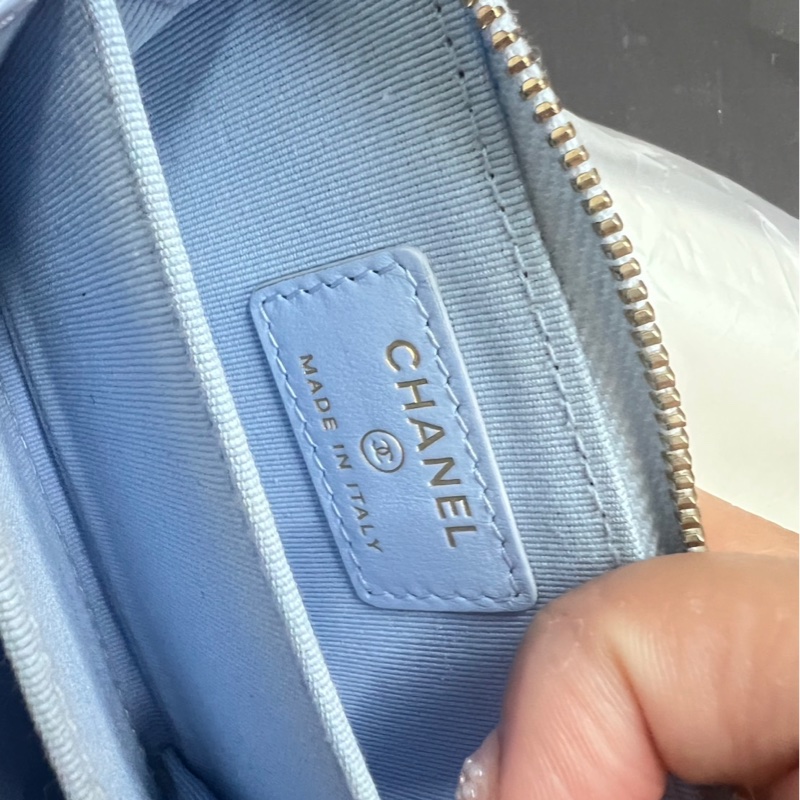 香奈兒 包包藍零錢包-9