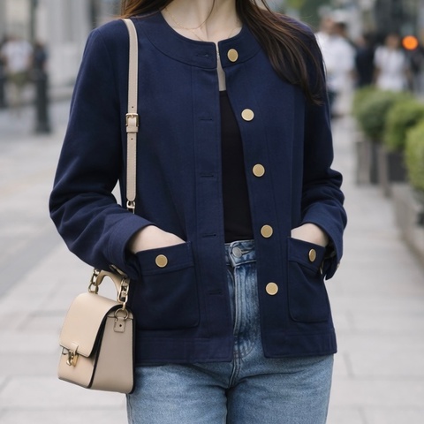 914intheair精品代購『全新閒置』Gucci 海軍藍金釦西裝外套