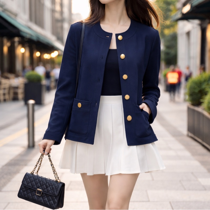 914intheair精品代購『全新閒置』Gucci 海軍藍金釦西裝外套-1