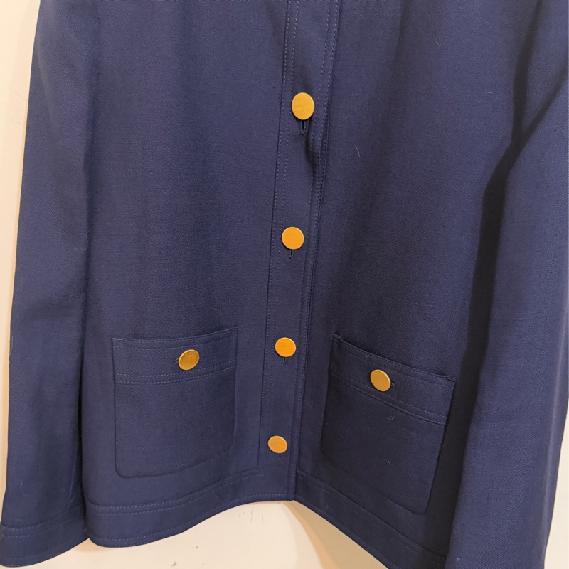 914intheair精品代購『全新閒置』Gucci 海軍藍金釦西裝外套-17