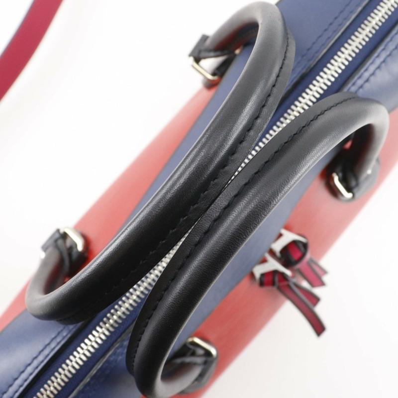 路易威登 Tuileries 手提包/雙肩包，M53544，Epi 皮革，2018 年款，紅/海軍藍，FL2128，雙肩包，A5 容量，雙拉鍊，女士款-4