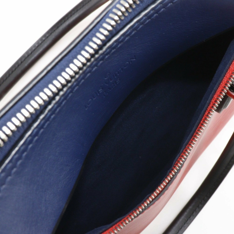 路易威登 Tuileries 手提包/雙肩包，M53544，Epi 皮革，2018 年款，紅/海軍藍，FL2128，雙肩包，A5 容量，雙拉鍊，女士款-9