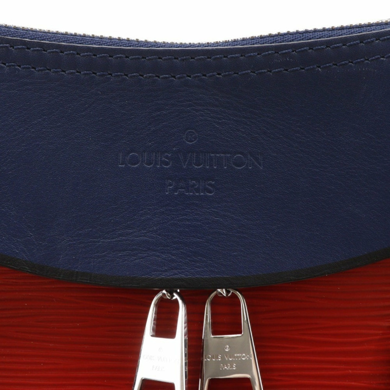 路易威登 Tuileries 手提包/雙肩包，M53544，Epi 皮革，2018 年款，紅/海軍藍，FL2128，雙肩包，A5 容量，雙拉鍊，女士款-11