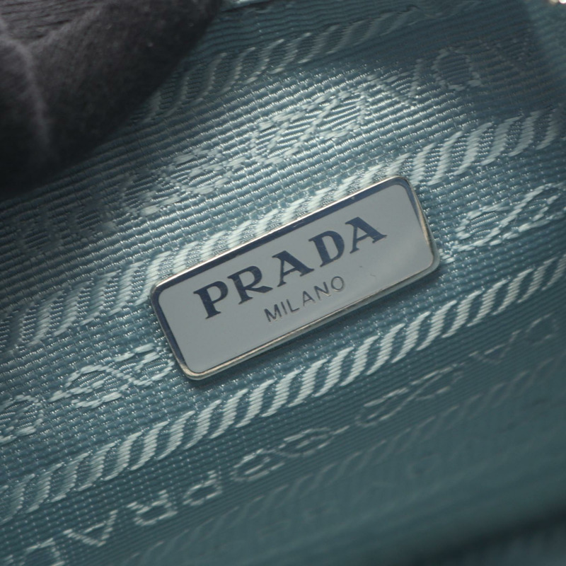 PRADA 2005 復刻版鏈條肩背包 1BH204 尼龍 Saffiano 皮革 二手-3
