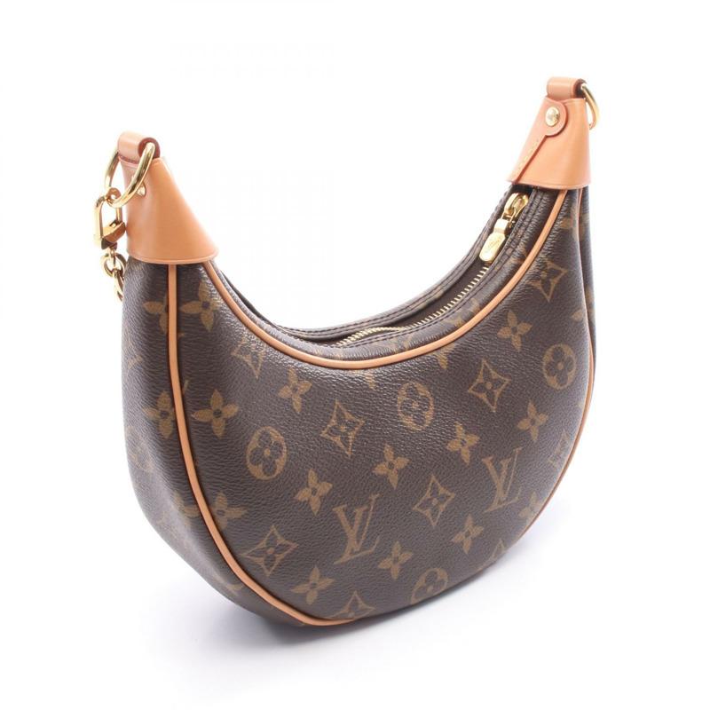 路易威登 Loop 單肩包 M81098 Monogram 帆布皮革棕色二手女士-1