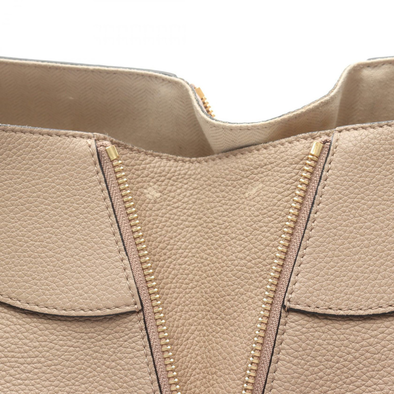 LOEWE Hammock 小號肩斜背包，皮革材質，米色/棕色，二手女款-5