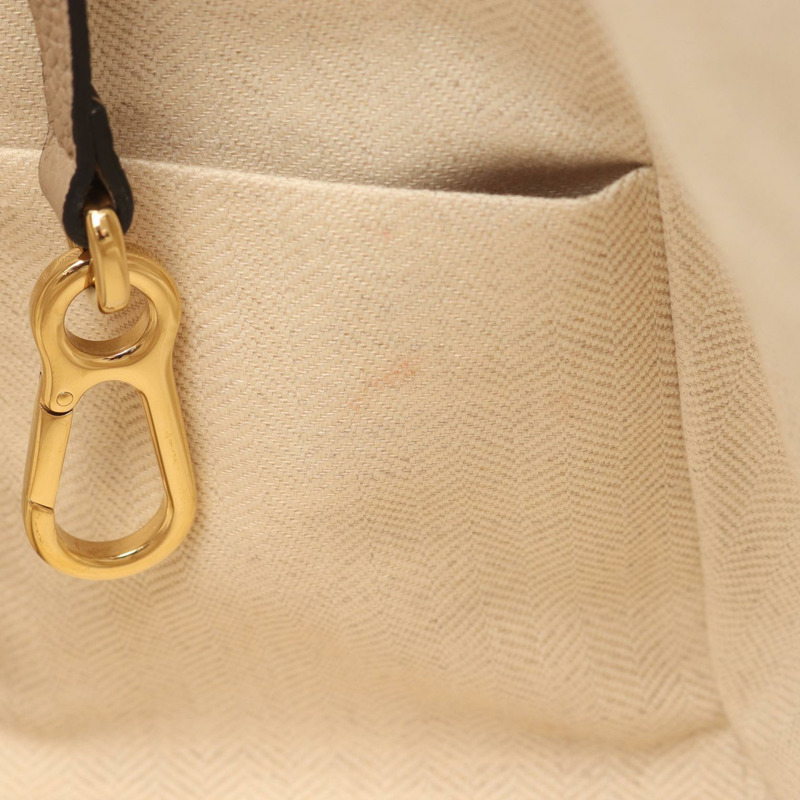 LOEWE Hammock 小號肩斜背包，皮革材質，米色/棕色，二手女款-9