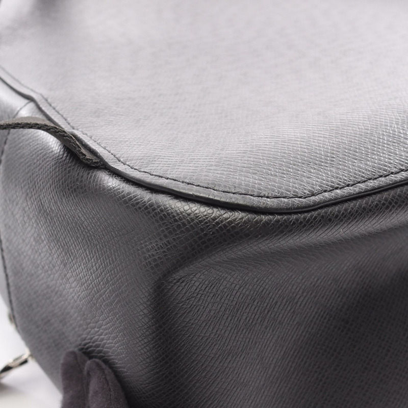 路易威登 Alex 雙肩包 M30258 Taiga 皮革黑色二手男士 LV-6